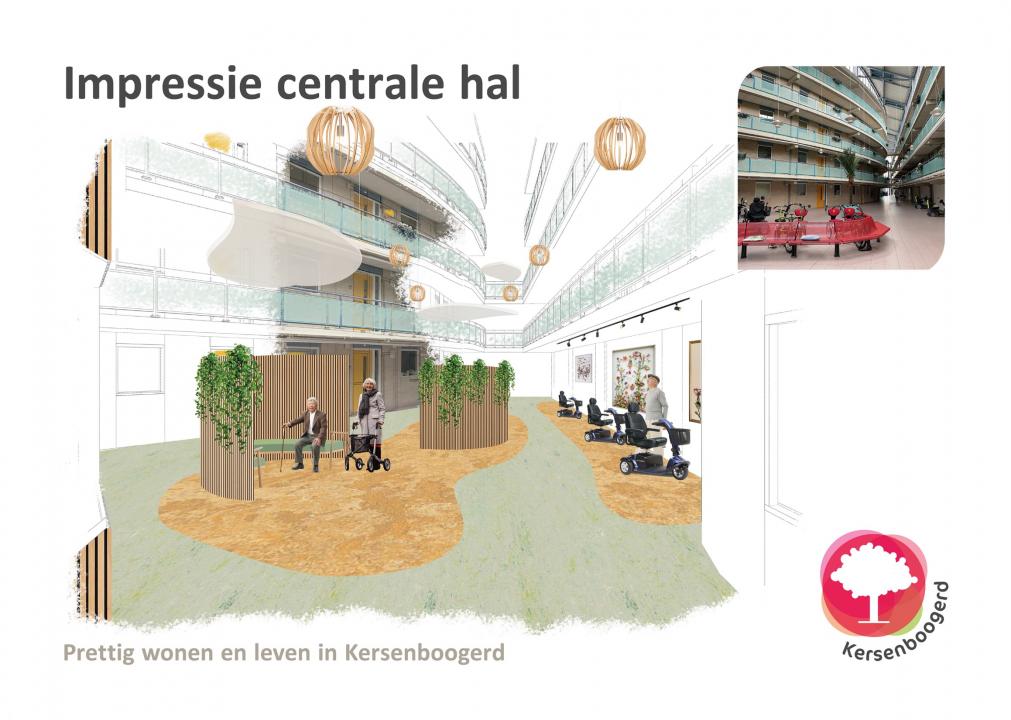 Impressie centrale hal
