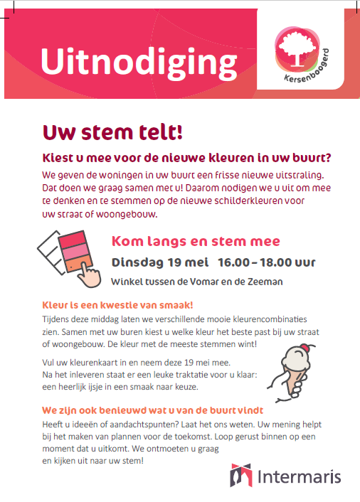 Stemmen kleuren uitnodiging